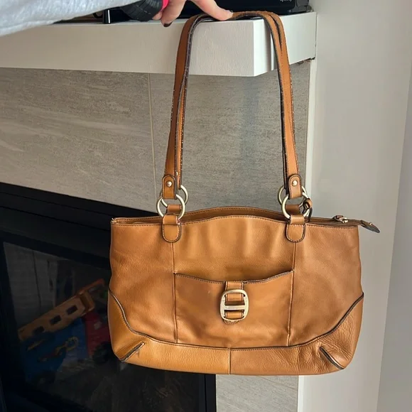 Etienne Aigner Genuine Leather Brown Hobo Bag 👜 - Picture 5 of 8